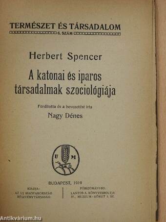 A katonai és iparos társadalmak szociológiája