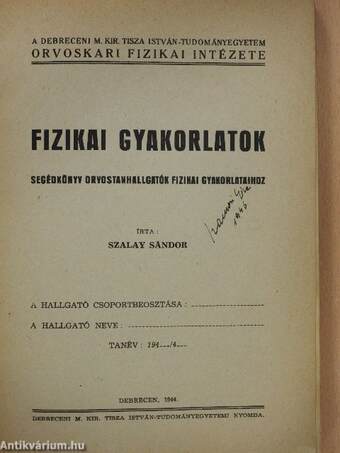 Fizikai gyakorlatok