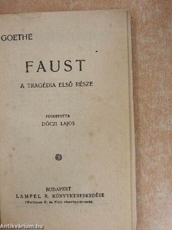 Faust I.