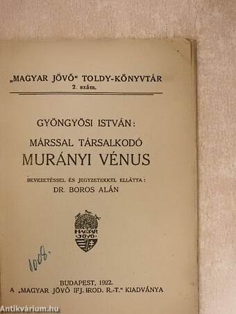 Márssal társalkodó Murányi Vénus