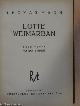 Lotte Weimarban