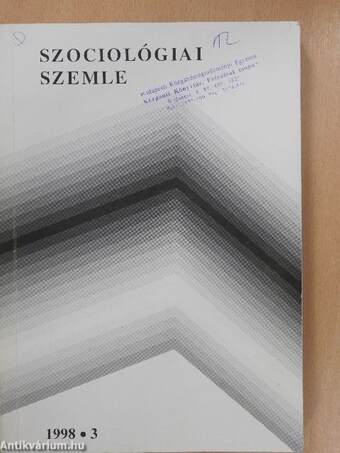 Szociológiai szemle 1998/3.