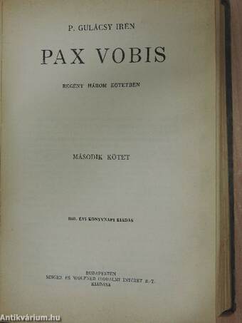 Pax Vobis I-III.