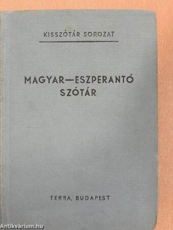 Magyar-eszperantó szótár