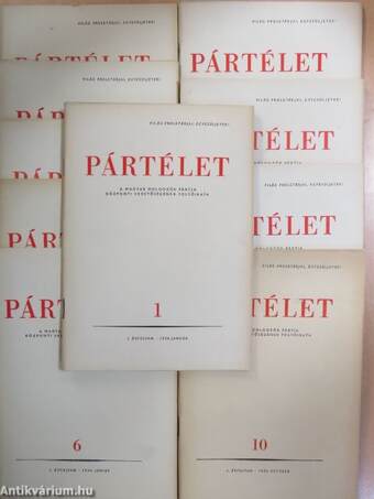 Pártélet 1956. január-október