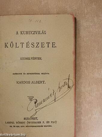 A kuruczvilág költészete/Mikes Kelemen válogatott Törökországi levelei/1848. márczius 15.