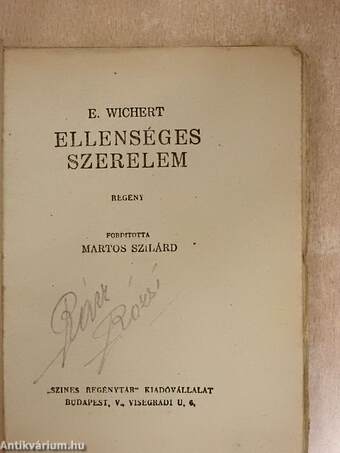 Ellenséges szerelem