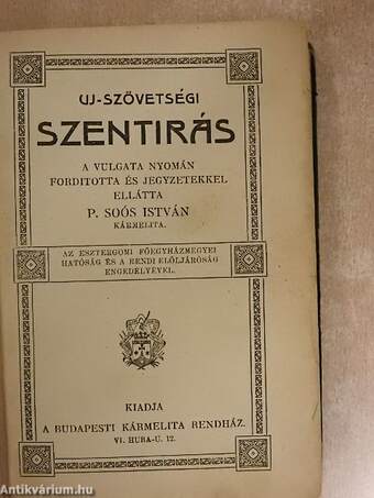 Uj-szövetségi Szentirás