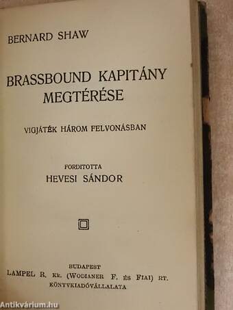 Caesar és Cleopatra/Brassbound kapitány megtérése