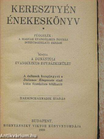 Keresztyén énekeskönyv