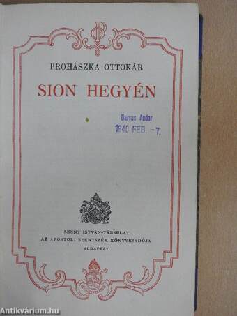 Sion hegyén