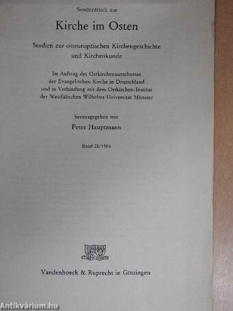 125 Jahre deutschsprachige reformierte Gemeinde in Budapest (1859-1984)