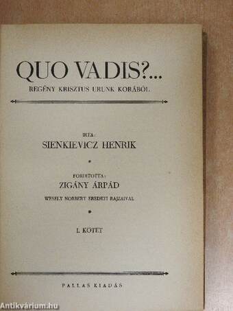 Quo vadis I-II.