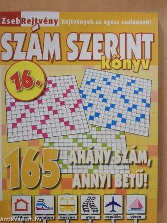 Szám szerint könyv 16.