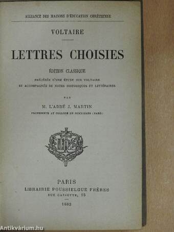 Lettres choisies