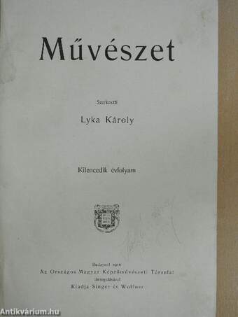 Művészet 1910/1-10.