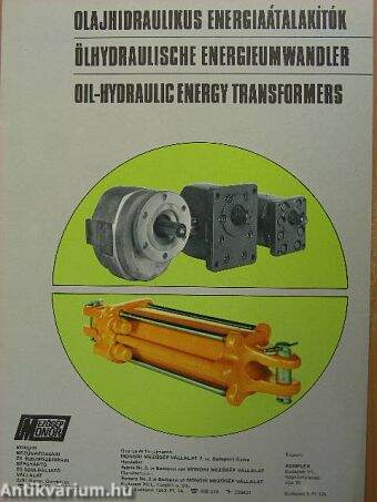 Olajhidraulikus energiaátalakítók