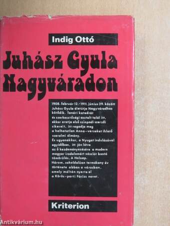 Juhász Gyula Nagyváradon