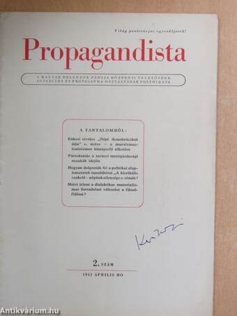 Propagandista 1952. április