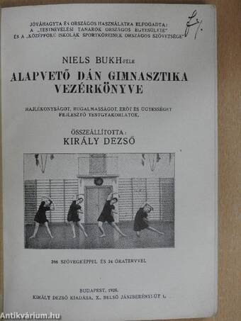 Niels Bukh-féle alapvető dán gimnasztika vezérkönyve