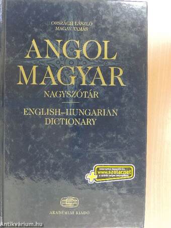 Angol-magyar nagyszótár