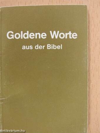 Goldene Worte aus der Bibel (minikönyv)