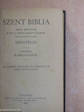 Szent Biblia