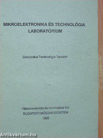 Mikroelektronika és technológia laboratórium