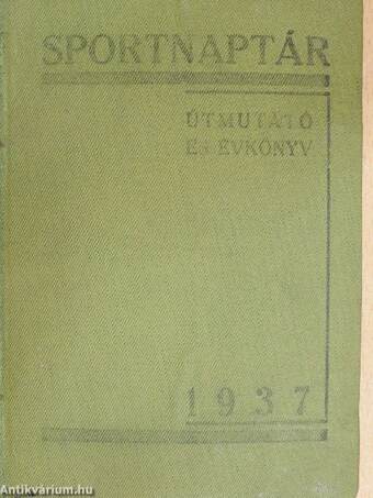 Sportnaptár 1937.