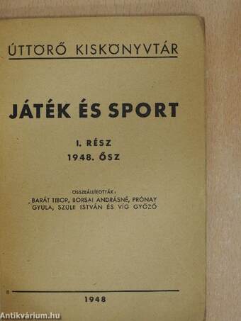 Játék és sport I.