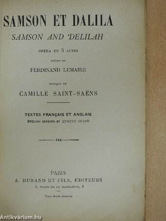 Samson et Dalila