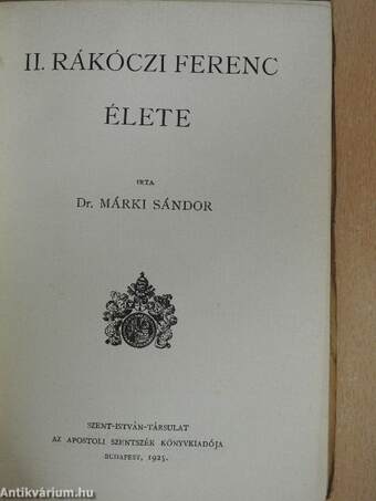 II. Rákóczi Ferenc élete