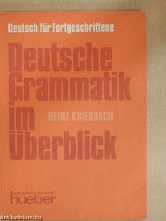 Deutsche Grammatik im Überblick