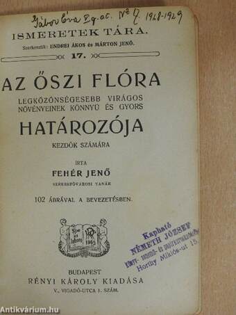 Az őszi flóra legközönségesebb virágos növényeinek könnyű és gyors határozója