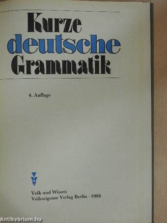 Kurze deutsche Grammatik