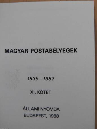 Magyar Postabélyegek XI. (minikönyv) (számozott)