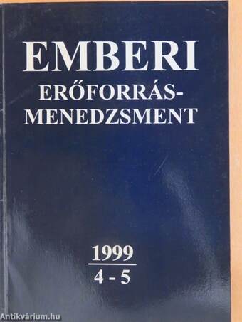 Emberi erőforrás-menedzsment 1999/4-5