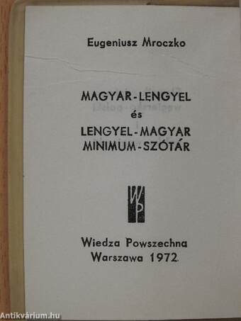 Magyar-lengyel és lengyel-magyar minimum szótár (minikönyv)