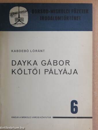 Dayka Gábor költői pályája