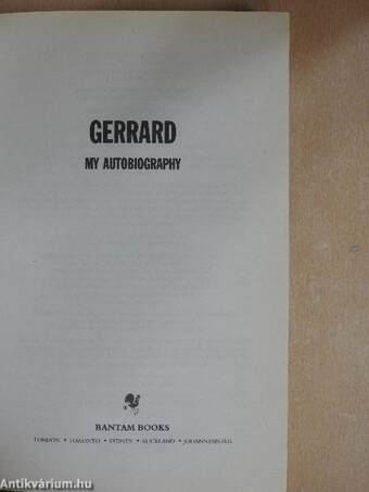 Gerrard - My autobiography