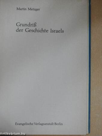 Grundriß der Geschichte Israels