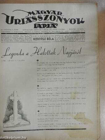 Magyar Uriasszonyok Lapja 1935. november 1.