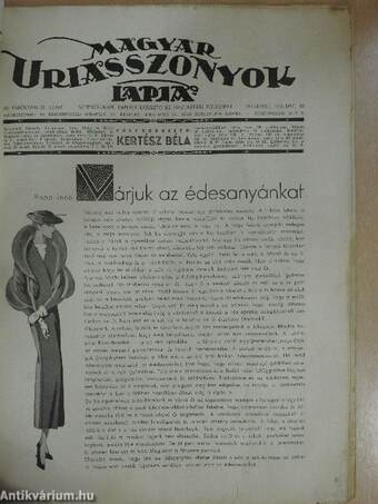 Magyar Uriasszonyok Lapja 1935. december 10.