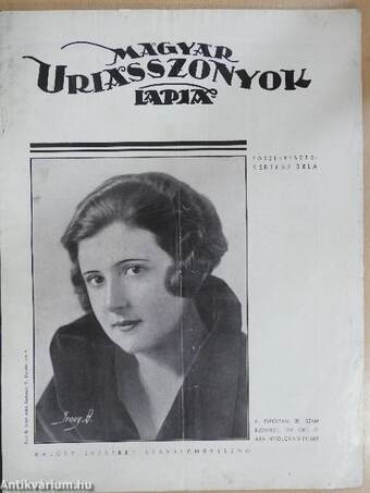 Magyar Uriasszonyok Lapja 1934. október 20.