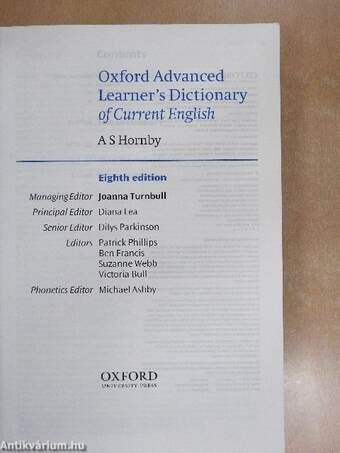 Oxford advanced learner's dictionary - CD-vel