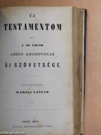 Szent Biblia (rossz állapotú)