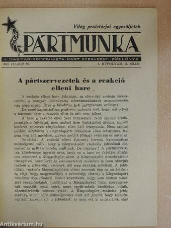 Pártmunka 1945. július 15.