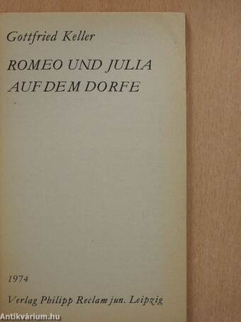 Romeo und Julia auf dem Dorfe