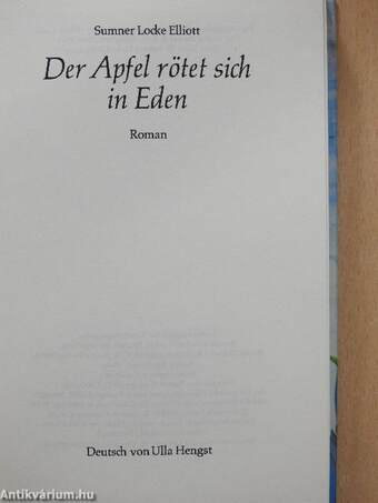 Der Apfel rötet sich in Eden