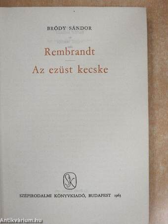 Rembrandt/Az ezüst kecske